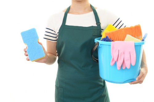 After builders cleaning team removing dust from a renovated Kentishtown home
