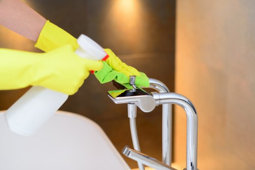 Post-build dust removal in a Kentishtown flat with careful access planning