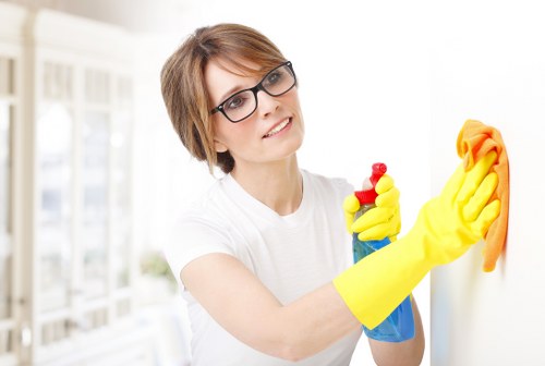 Domestic cleaning for a Kentishtown flat with dusting and floor care