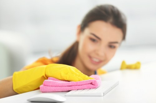 PPE and safety gear used during carpet cleaning work