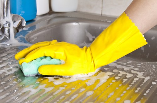 Detailed kitchen and bathroom cleaning in a Kentishtown property