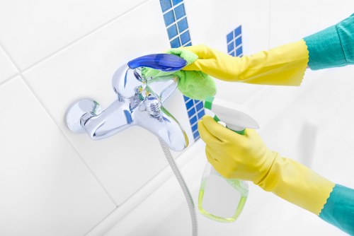 Cleaning team maintaining safe and professional carpet care