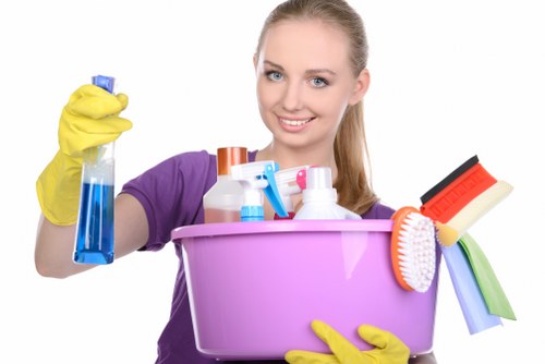 Local carpet cleaner treating stains in a Kentishtown property