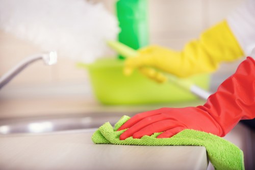 Kitchen deep cleaning during a one-off cleaning service in Kentishtown
